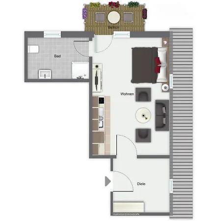 Apartman Strandvilla Krabbe 10 Boltenhagen